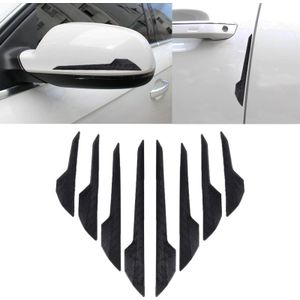 8 PCS Car Vehicle Door Side Guard Anti Crash Strip Exterior Avoid Bumps Collsion Impact Protector Sticker(Black)