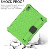 For Lenovo Tab 4 10 Plus TB-X704F/N/L/V Honeycomb Design EVA + PC Material Four Corner Anti Falling Flat Protective Shell with Strap(Green+Black)