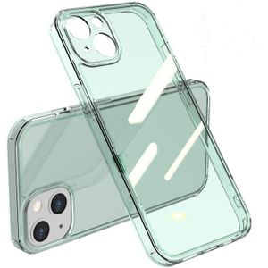 High Transparent Tempered Glass + TPU Shockproof Case For iPhone 13 Pro(Green)