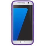 For Galaxy S7 / G930 Horizontal Flip Transparent Touch Screen PC Front Cover + TPU Back Cover Protective Case(Purple)