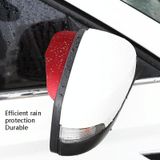 Car Rear View Mirror Rain Eyebrow Cover Catering Mirror Aluminum Alloy Rain Shield(Aluminum Alloy Black)