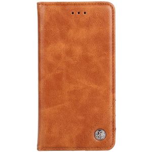 For iPhone 6 Plus / 6s Plus Non-Magnetic Retro Texture Horizontal Flip Leather Case with Holder & Card Slots & Wallet(Brown)
