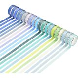 60 Colors / Box 8mmx4m Pure Color Rainbow Tape Hand Ledger Decoration Sticker