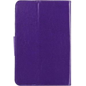 10 inch Tablets Leather Case Crazy Horse Texture Protective Case Shell with Holder for Asus ZenPad 10 Z300C  Huawei MediaPad M2 10.0-A01W  Cube IWORK10(Purple)