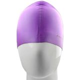 Pure Color Style Elastic Silicone Swimming Cap / Swimming Hat  SC309(Purple)
