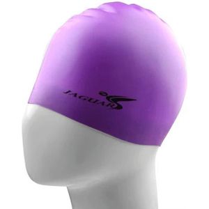 Pure Color Style Elastic Silicone Swimming Cap / Swimming Hat  SC309(Purple)