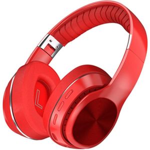 T&G VJ320 Bluetooth 5.0 Head-mounted Foldable Wireless Headphones Support TF Card with Mic(Red)