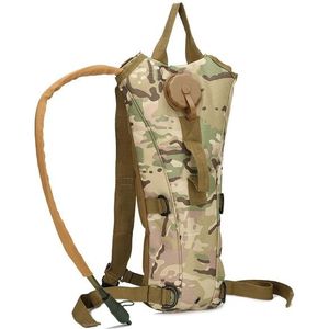 Water Bag Military Tactical Hydration Backpack Outdoor Camping Camelback  Nylon Camel Water Bladder Bag For Cycling 3L(CP camouflage)