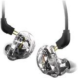 QKZ VK1 Plug-in Design Four-unit Music Headphones  Support for Changing Lines Microphone Version