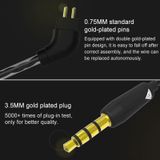 QKZ VK1 Plug-in Design Four-unit Music Headphones  Support for Changing Lines Microphone Version