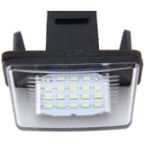 2 PCS License Plate Light with 24 SMD-3528 Lamps for Peugeot Citroen(White Light)