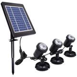 3 In 1 Warm Light Lawn Insertion Pool Diving Solar Spotlight