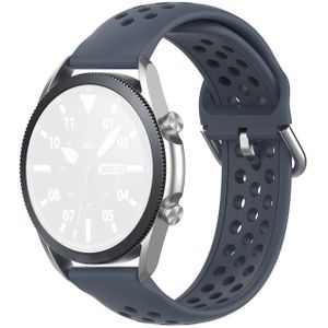 For Galaxy Watch 3 41mm R850 Silicone Sports Solid Color Strap  Size: Free Size 20mm(Gray)