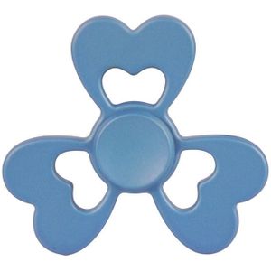 Fidget Spinner Toy Stress Reducer Anti-Anxiety Toy for Children and Adults  2 Minutes Rotation Time  Steel R188 Beads Bearing + Zinc Alloy Material  Three Leaves Heart Flower Shape(Blue)