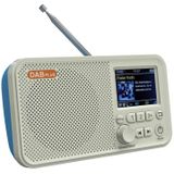 C10 2.4 inch Portable Color LCD FM / DAB Digital Radio  Support BT & TF Card (White)