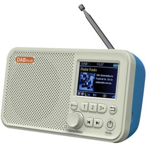 C10 2.4 inch Portable Color LCD FM / DAB Digital Radio  Support BT & TF Card (White)