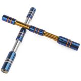 Car Modified Aluminum Signal Antenna Aerial(Roasted Blue)