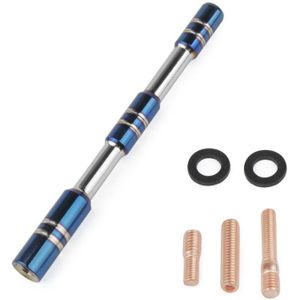 Car Modified Aluminum Signal Antenna Aerial(Roasted Blue)