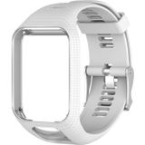 Silicone Sport Wrist Strap for Tomtom Runner 2/3 Series (White)