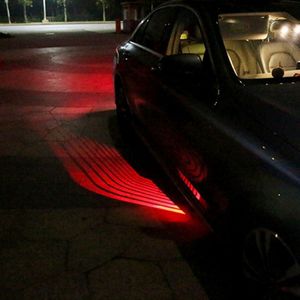 DC 8-36V Ghost Shadow Courtesy Angel Wings Projection Lamp Car Door LED Welcome Lights  Light Color: Red