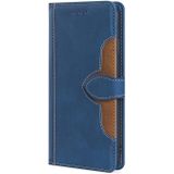 Stitching Skin Feel Magnetic Buckle Horizontal Flip PU Leather Case with Holder & Card Slots & Wallet For iPhone 6S Plus / 6 Plus(Blue)