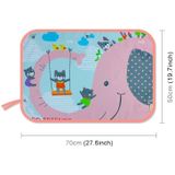 Camping Pattern Car Large Rear Window Sunscreen Insulation Window Sunshade Cover  Size: 70*50cm