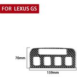 Carbon Fiber Car Seat Control Panel Decorative Sticker for Lexus GS 2006-2011 Left and Right Drive Universal