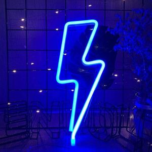 Neon LED Modellering Lamp Decoratie Nachtlampje  Stijl: Blauw Thunder