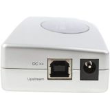 Hi-speed USB 2.0 Docking Station with 8 Port (2xUSB 2.0 + PS2 Mouse + PS2 Keyboard + RS232 + DB25 + LAN + Upstream) Silver