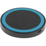 Qi Standard Wireless Charging Pad  for iPhone 8 / 8 Plus / X &  Samsung / Nokia / HTC and Other Mobile Phones (Black + Blue)