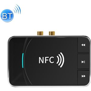 N100 NFC Desktop Bluetooth 5.0  Receiver & Transmitter Car Bluetooth Speaker Audio Adapter (Black)