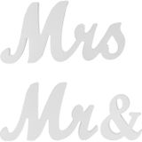 Wooden Mr and Mrs Sign Wedding Decoration(JM00989)