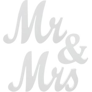 Wooden Mr and Mrs Sign Wedding Decoration(JM00989)