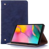 Retro Book Style Horizontal Flip Leather Case for Galaxy Tab A 8 (2019) P200 / P205  with Holder & Card Slots & Wallet (Navy Blue)