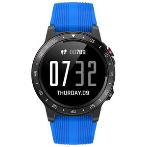 SMA-M5 1.3 inch IPS Full Touch Screen IP67 Waterproof Outdoor Sports Watch  Support Bluetooth / Call / GPS / Sleep & Blood Pressure & Heart Rate Monitor (Blue)