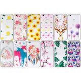 For Huawei  P8 Lite (2017) Cervus Nippon Pattern Embossment TPU Protective Back Cover Case