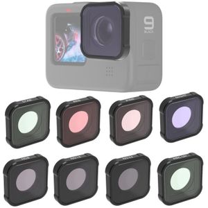 JSR KB Series STAR+MCUV+NIGHT+Diving Red+Diving Pink+ND8+ND16+ND32 Lens Filter for GoPro HERO9 Black