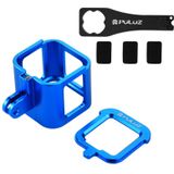 PULUZ Housing Shell CNC Aluminum Alloy Protective Cage with Insurance Frame for GoPro HERO5 Session /HERO4 Session /HERO Session(Blue)
