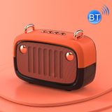 BS32D Wireless Bluetooth Speaker Cartoon Subwoofer Outdoor Card Portable Mini Speaker(Orange)