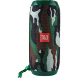 T&G TG117 Portable Wireless Bluetooth V4.2 Stereo Speaker with Rope  with Built-in MIC  Support Hands-free Calls & TF Card & AUX IN & FM  Bluetooth Distance: 10m(Green)
