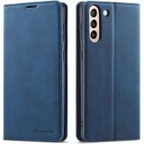 For Samsung Galaxy S21 5G Forwenw Dream Series Oil Edge Strong Magnetism Horizontal Flip Leather Case with Holder & Card Slots & Wallet & Photo Frame(Blue)