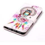 For Huawei  P8 Lite (2017) Gloss Oil Embossed Bells Owl Pattern Horizontal Flip Leather Case with Holder & Card Slots & Wallet & Photo Frame