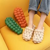 Women Bubble Fashion Slippers Home Massage Slippers  Size: 37-38(Meat Color)