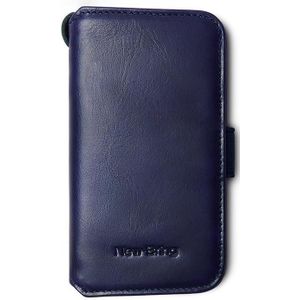 New Bring The First Layer Cowhide Key Coin Purse Key Card Bag All-In-One Bag(Dark Blue)