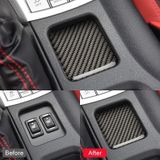 Car Carbon Fiber Seat Heating Panel Decorative Sticker for Subaru BRZ / Toyota 86 2013-2019  Left and Right Drive Universal without Hole (Black)