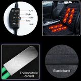 Car 12V Rear Seat Heater Cushion Warmer Cover Winter Heated Warm (Coffee)