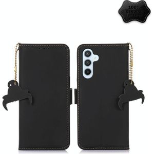 Voor Samsung Galaxy A24 4G lederen magnetische RFID lederen telefoonhoes