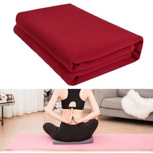 Yoga Blanket Meditation Auxiliary Blanket Yoga Supplies(Wine Red)