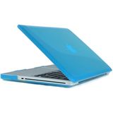 ENKAY for MacBook Pro 13.3 inch (US Version) / A1278 4 in 1 Crystal Hard Shell Plastic Protective Case with Screen Protector & Keyboard Guard & Anti-dust Plugs(Blue)