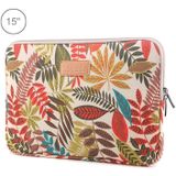 Lisen 15 inch Sleeve Case Ethnic Style Multi-color Zipper Briefcase Carrying Bag  For Macbook  Samsung  Lenovo  Sony  DELL Alienware  CHUWI  ASUS  HP  15 inch and Below Laptops(White)